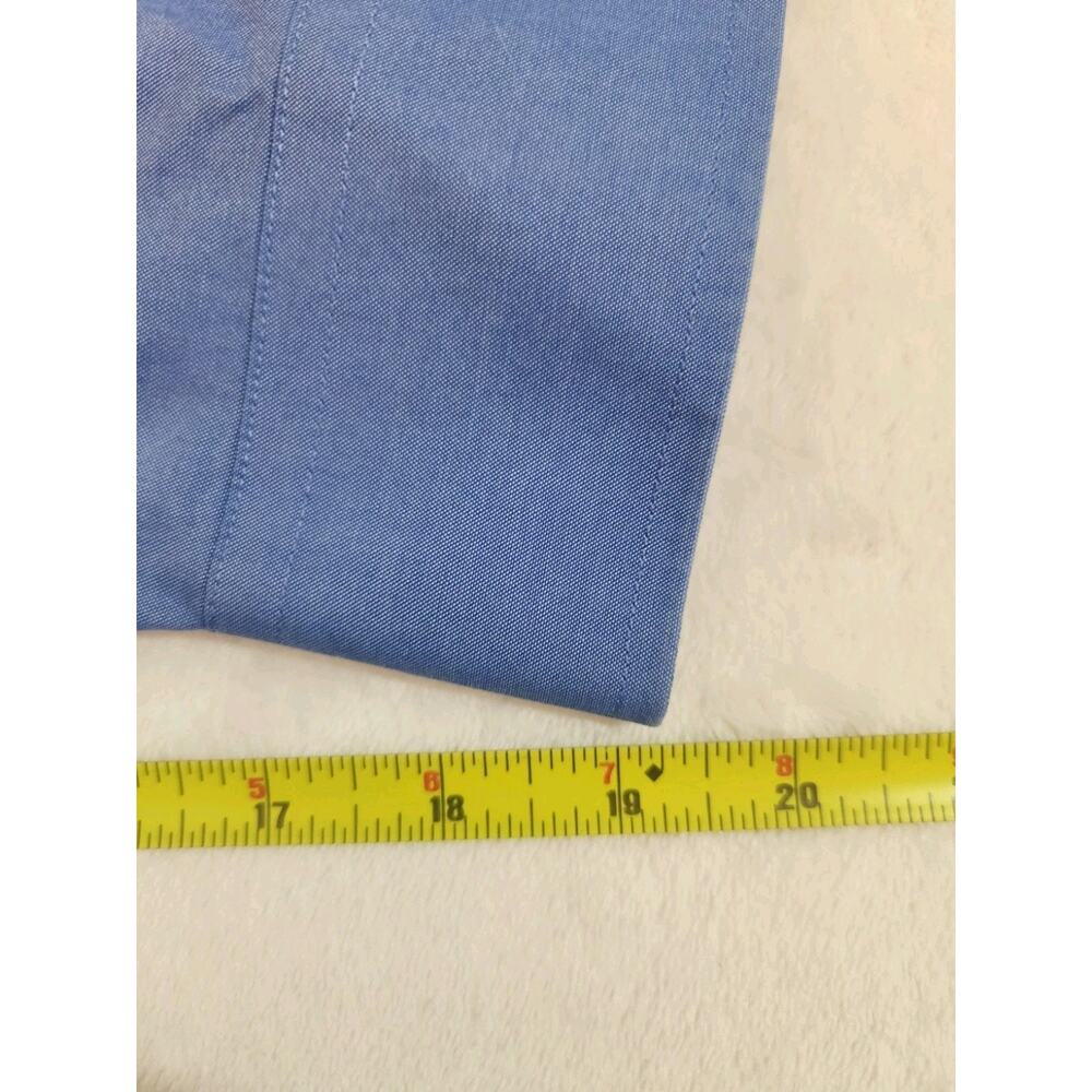 Brooks Brothers Cotton Shirt Mens 18.5 34 Blue Long Sleeve Madison Business Work - Picture 8 of 11